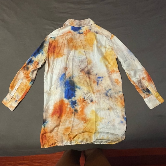 Aritzia Le Fou Wilfred Celestine Silk Long Sleeve Button Down - Picture 6 of 6